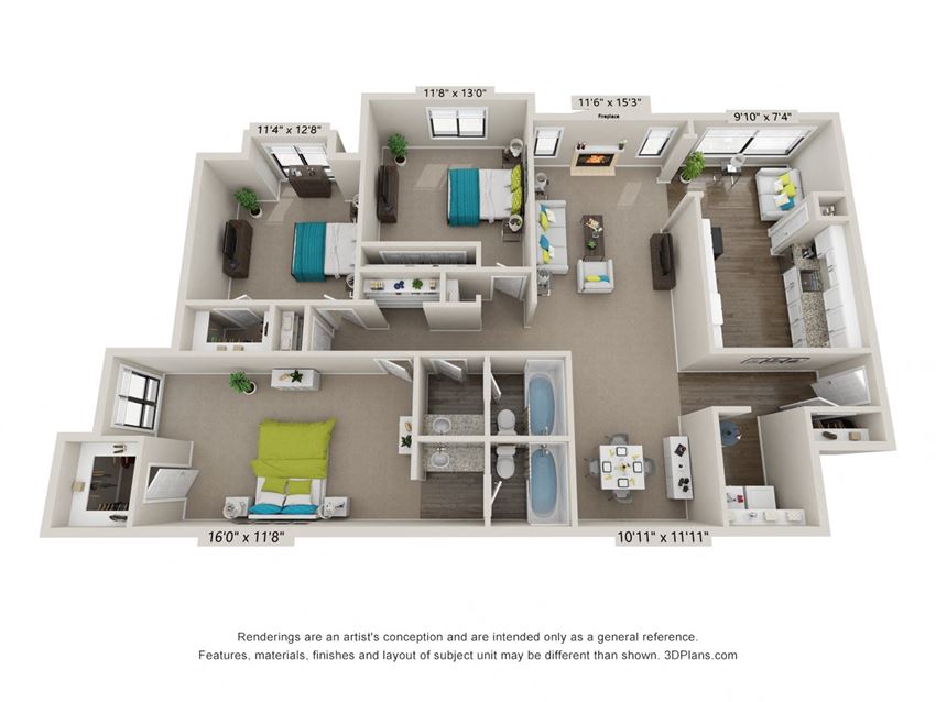 The Brookhaven Floor Plan at The Avenues at Holcomb Bridge The Brookhaven Floor Plan at The Avenues at Holcomb Bridge